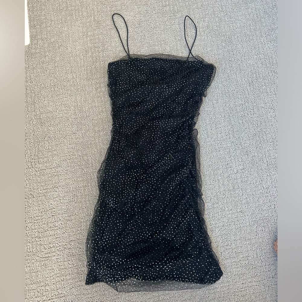 black sparkly dress